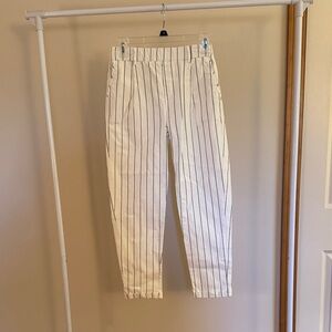 Shein Women's White Striped Pants